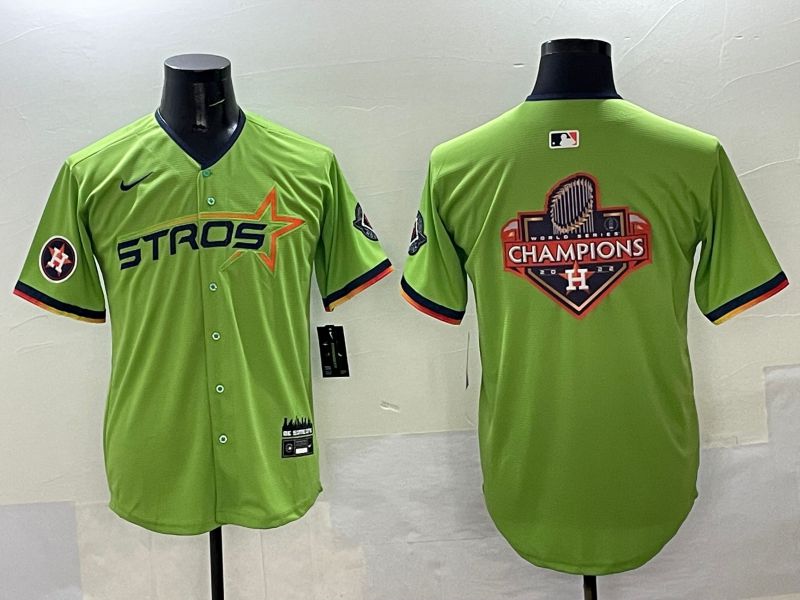 Men Houston Astros Blank Green three generations Joint Name 2025 Nike MLB Jersey style 23